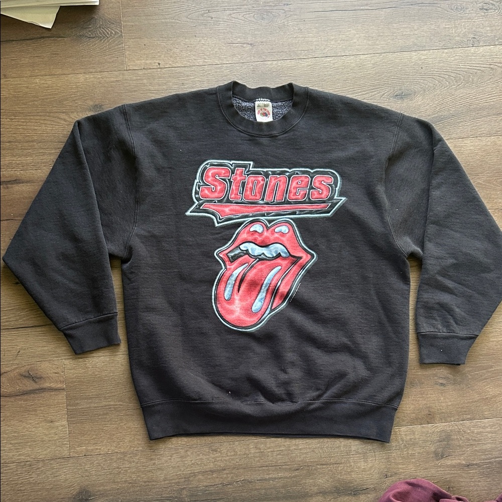 the Rolling Stones Vintage 1994 Sweatshirt with Red Tongue Graphic ! Large